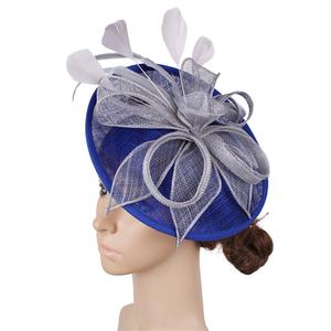 Inghilterra donne Vintage Kentuchy Derby a tesa larga chiesa <span class=keywords><strong>Ascot</strong></span> Sinamay Hat Base per festa di nozze Fascinator Hat Base per le signore - Product Image 4