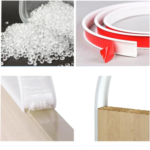 15mm u-hình dạng cạnh dải tự dính TPE linh hoạt Veneer viền cạnh bảo vệ cho đồ nội thất tủ bảng sửa chữa - Product Image 6