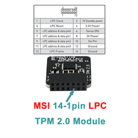 Módulo de Seguridad Encriptado TPM2.0 Personalizado a Precio de Fábrica, Tarjeta Principal LPC SPI TPM 2.0, Módulo TPM 2.0 de 10/12/14/18/20 Pines para PC