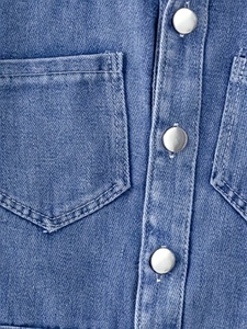 Gấu thêu giản dị cô gái lỏng lẻo 'vest, Viscose/Polyester pha trộn, nút phía trước, in động vật, Mùa Xuân/Mùa Thu mặc, không có tay áo, - Product Image 4