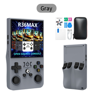 <span class=keywords><strong>Console</strong></span> de jeu portable R36 Max 64G avec 15000 jeux, sac de rangement, écran 4 pouces, <span class=keywords><strong>console</strong></span> de jeu vidéo portable rétro classique - Product Image 1