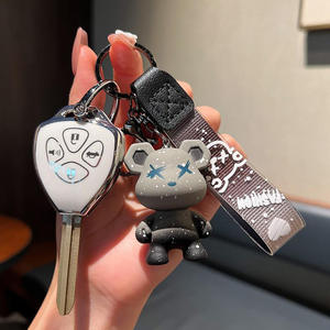 Étui de clé de voiture en TPU avec logo d'ours dégradé pour <span class=keywords><strong>Toyota</strong></span> Camry/<span class=keywords><strong>Corolla</strong></span>/Crown/RAV4 (hommes et femmes) - Product Image 3