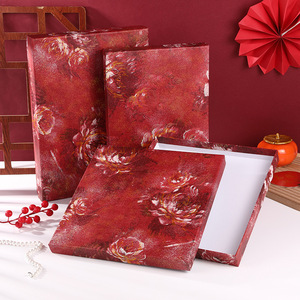 Custom Floral Printed Rigid Gift <b>Boxes</b> - Luxury Two-Piece Lid & Base <b>Boxes</b> for Apparel & Gifts - Product Image 2