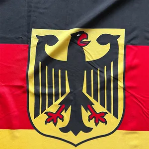 イーグルフラッグ付きの新しいドイツ国旗ドイツ国立ポリエステルプリント3X5フットフラッグバナー