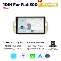 MEKEDE-Reproductor multimedia M6 para coche, navegador GPS de 8 núcleos, 12 + 256G, Android Car-play, FM, AM, BT5.0, para Fiat 500