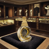 Tutup Botol Parfum Zamac 15mm Motif Totem Ular Kuno |   Pompa Semprot Anti Bocor dengan Skala Ukur Ukiran Tangan untuk Botol Cairan