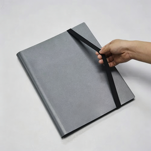 Fuxi Custom A5 9-<b>Pocket</b> Sewing Bound Leather Cover Trading Card Binder UV Printing Side Loading Sleeves Storage Gift Album - Product Image 3