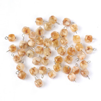 9mm Facettes Sculpture Bonbons Perles Charme Bijoux Connecteur Guérison Cristal Aigue-Marine Citrine Apatite Perlé Pendentifs Résultats