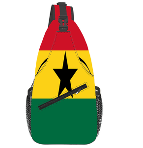 Ghana Sling Bag Personalized Logo Hot Selling Sling Bag Chest Crossbody Backpack Travel Chest Pack