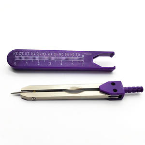 Juego de Compás para Estudiantes de Medicina, Compás de Ángulo de Plástico con Marcas para Dibujo y Medición Eficaces - Product Image 2