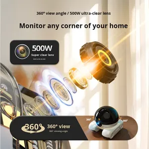 Caméra Robot de Surveillance pour Animaux de Compagnie 1080p, Portée 30m+, Portable, Utilisation Domestique, Contrôle par Application <span class=keywords><strong>Mobile</strong></span> à Distance, Sans Réseau Requis, Sans Fil, Sans Prise - Product Image 4