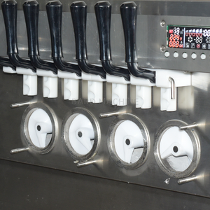 Nuova Macchina Commerciale per Gelato con Sette Gusti, Completamente Trasparente, Grande Capacità, per Gelato Soft, Caffè, Torte e Tè al Latte - Product Image 5