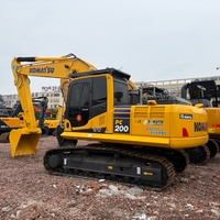 Excavadora Usada de Alta Calidad, Komatsu Original de Japón, 20 Toneladas, Hidráulica, KOMATSU PC200 PC200-7 PC200-8 en Venta