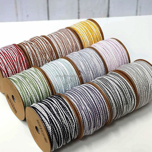 Corda in Cotone 100% Lavorata a Maglia con Motivo a Onde 3.5MM Personalizzata per <span class=keywords><strong>Borse</strong></span> Macramè - Product Image 2