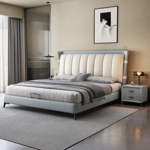 Großhandel modernes Bett kann Hotel möbel anpassen Weiche Doppel Holzbett rahmen Kopfteil Bett mit Lagerung