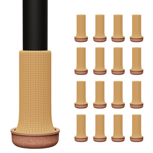 Housse de <span class=keywords><strong>protection</strong></span> pour pieds de <span class=keywords><strong>chaise</strong></span> en tricot avec bordure en feutre, résistante à l'usure, insonorisante, épaisse, antidérapante pour meubles - Product Image 3