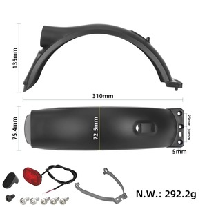 Garde-boue arrière Xiaomi 6Lite avec crochet + feu arrière de scooter intégré, accessoires d'origine, approvisionnement transfrontalier - Product Image 1