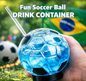 Verre à bière en forme de ballon de football avec paille, tasse de football personnalisable pour bars, restaurants, fêtes, vente en gros - Product Image 2