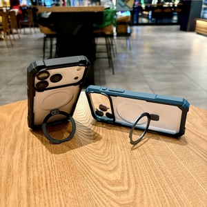 Funda Magnética Metálica Resistente a Impactos para <span class=keywords><strong>iPhone</strong></span> 17 Air 16 15 <span class=keywords><strong>14</strong></span> <span class=keywords><strong>13</strong></span> 12 <span class=keywords><strong>Pro</strong></span> <span class=keywords><strong>Max</strong></span> Plus con Anillo Protector de Cámara <span class=keywords><strong>y</strong></span> Cubierta de Armadura - Product Image 6