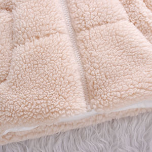 Chaleco Informal de Invierno para Niños y Bebés, Unisex, Color Caqui/Blanco, Transpirable, con Cuello Alto, Cierre de Cremallera, Acolchado - Product Image 4