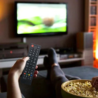 Télécommande AA59-00818A pour téléviseurs Samsung avec téléviseurs intelligents incurvés Samsung LED Crystal, aucune programmation nécessaire