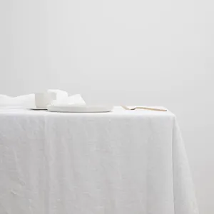 Best Creamy White Linen Tablecloth Made From 100% European Flax Linen