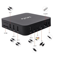 Boîtier vidéo MXQ PRO 5G en streaming WiFi Android 9.0 Résolution vidéo 4k Décodeur vidéo 3d Android TV