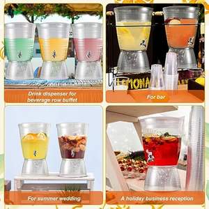 Vente en gros de tours de boissons modernes personnalisées en acrylique transparent de 3 gallons pour les fêtes - Product Image 4