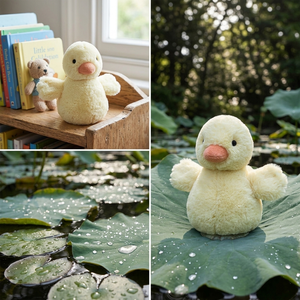 Precio de Fábrica Peluche de Pato Esponjoso, Juguete de Peluche Suave con Pelo Peludo, Patito Amarillo de Peluche, Relleno para Cesta de Pascua, Regalo para Guardería - Product Image 4