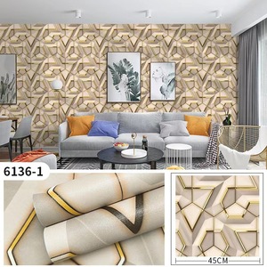 Wohnkultur einfaches Tapeten Vinyl strukturierte einfarbige PVC 3d Tapete Aufkleber Papier abziehen