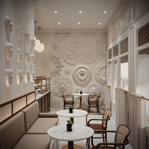 Boulangerie Composite magasin de détail longue bande droite style stratifié ligne droite type présentoir - Product Image 6