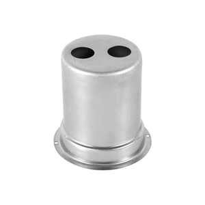 Các thành phần kim loại công nghiệp hình trụ có độ chính xác cao với các lỗ gắn mặt bích và thiết kế lỗ kép - Product Image 3