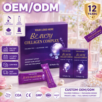 Poudre de Collagène Personnalisée avec Logo, Poudre Instantanée de Protéine de Collagène Gluta, Complément Herbal en Vrac pour Éclaircissement, Fabricant OEM