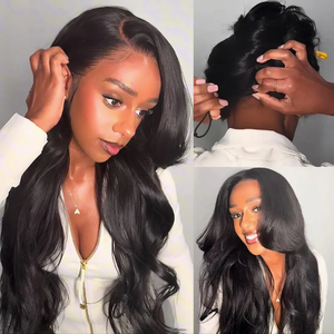 Người Mới Bắt Đầu Thân Thiện Glueless 7X5 HD Ren Đóng Cửa Tóc Giả Tóc Thô 13X6 HD Ren Phía Trước Tóc Giả Brazil Sóng Cơ Thể Tóc Con Người - Product Image 2