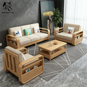 Proveedor chino, mejor precio, OEM, ODM, gran stock, sofás tapizados ecológicos, muebles modernos para sala de estar, sofá moderno de madera. - Product Image 5