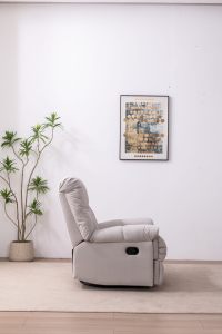 Vente directe usine – Fauteuil inclinable électrique moderne et extensible, confortable, en tissu, pour salon - Product Image 5