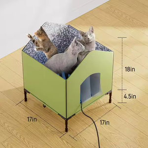 Nueva Casa de gato calentada al aire libre exterior impermeable seguro cálido perro cama para dormir calentada - Product Image 4
