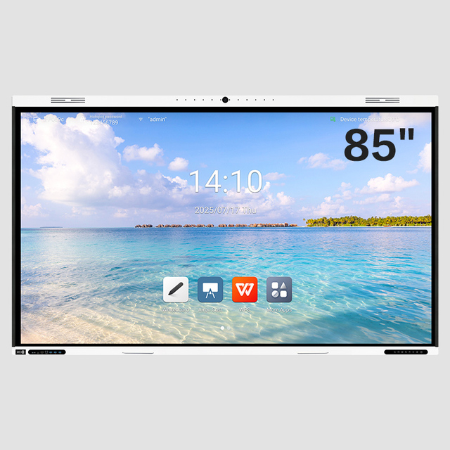 85"Multi-Finger Touch Interactive Smart Screen White Board Projector LCD 16:9 Aspect Ratio White/Grey/Black Colors for Teaching
