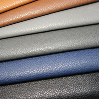 Revêtement de meubles en cuir synthétique à grain fin, matériau durable et doux pour les housses de canapé et de chaise