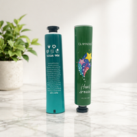 Tube d'emballage cosmétique en plastique vert de haute qualité pour crème pour les mains 30ml 60ml LIXIN/OEM LX309