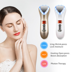 Masseur facial chaud et froid, <span class=keywords><strong>appareil</strong></span> de soin de la peau, instrument de beauté à vibration sonique, nettoyage en profondeur des pores, absorption des nutriments - Product Image 3