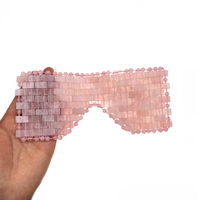Haute qualité refroidissement Anti-âge masseur facial Rose Quartz masque pour les yeux pour la thérapie du sommeil Relaxation ombre couverture