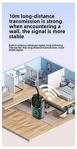 Adaptateur sans fil double mode 2-<span class=keywords><strong>en</strong></span>-1 BT 5.4 dédié, récepteur et émetteur audio pour voiture, maison, <span class=keywords><strong>avion</strong></span>, télévision - Product Image 3