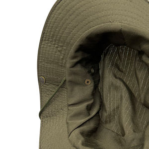 Cappelli da pescatore mimetici all'aperto Safari personalizzati con cappello da pescatore da pesca Unisex con cordino - Product Image 6