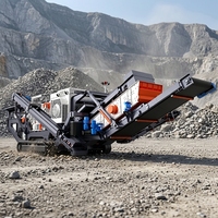 Trituradora de Piedra Móvil de Impacto con Criba Vibratoria, de Transición Rápida, 150-200 TPH, Máquina Móvil para Triturar Concreto