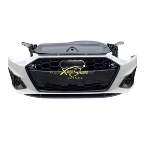 Superventas para Audi A4L 2020-2024, parachoques <span class=keywords><strong>de</strong></span> coche, parrilla <span class=keywords><strong>de</strong></span> parachoques delantero, capó, Faro, radiador, arnés <span class=keywords><strong>de</strong></span> Radar, luces antiniebla - Product Image 3