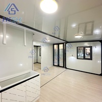Maison préfabriquée prête à l'emploi, pliable et portable, 40 pieds x 20 pieds, 5 chambres, conteneur extensible pour expédition
