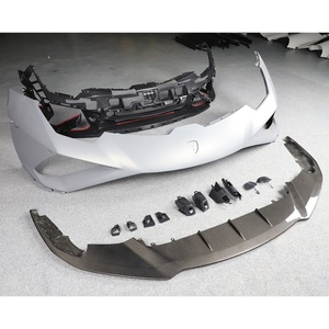 Nouveau pare-chocs avant moulé par injection en fibre de carbone sèche 2014-2023, lèvre avant neuve compatible avec Lamborghini Huracan LP580/610 EVO - Product Image 2