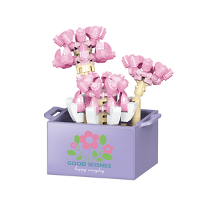 Blocs de construction en pot de fleurs MOC 1603 1604, petites particules pour faire des jouets pour enfants, blocs de construction en plastique à collectionner, poupée pour enfants - Product Image 2