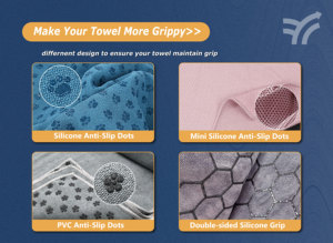 Antimicrobial Sweat Absorbent Suede Gym <strong>Yoga</strong> Mat <strong>Towel</strong> Custom Printed Logo Non Slip <strong>Yoga</strong> <strong>Towel</strong> - Product Image 5